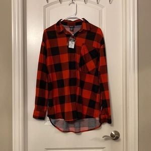 Rue 21 Red Plaid Shirt
